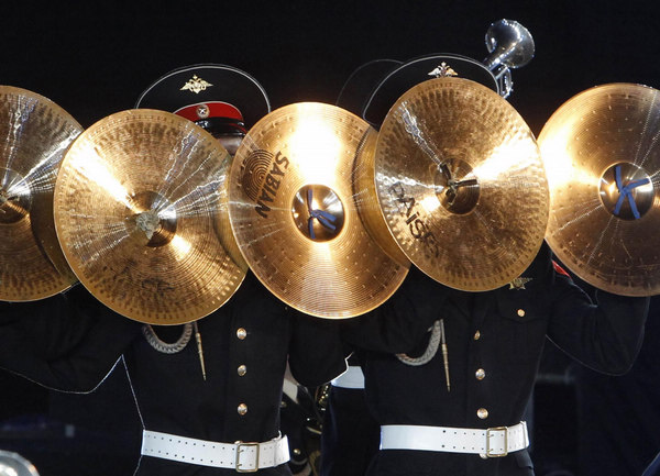 Int'l military music festival rehearsal in Moscow