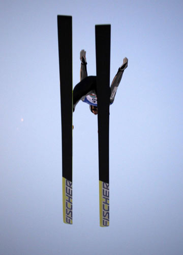 In photos: World Cup ski jumping event