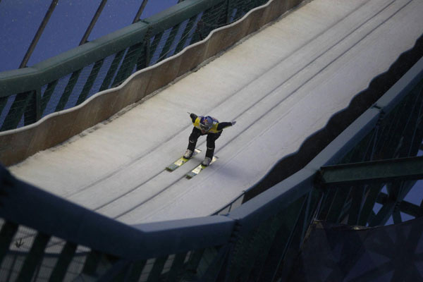 In photos: World Cup ski jumping event