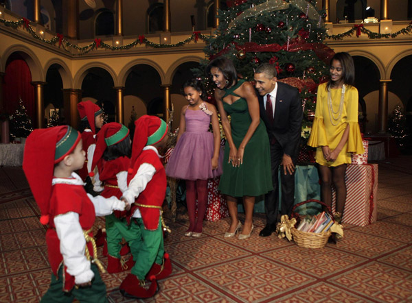 Obama and wife celebrate Christmas