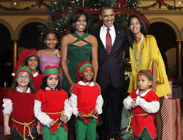 Obama and wife celebrate Christmas