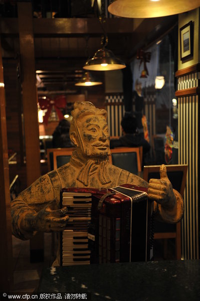 2,000-year-old guests sitting at SW China cafe