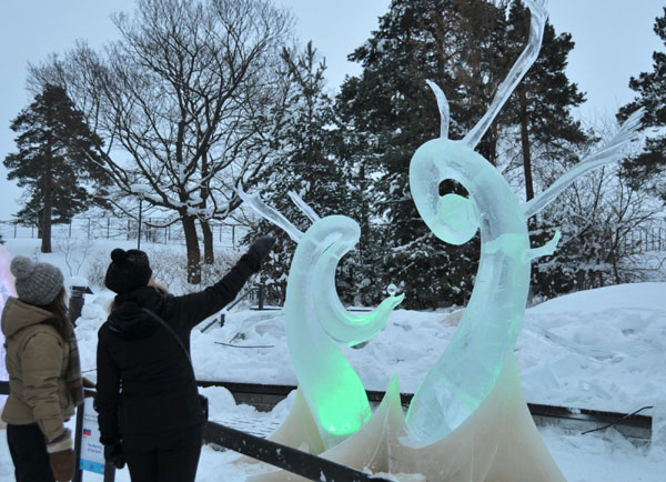 Finnish ice sculpture competition