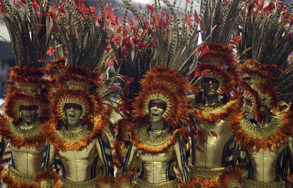Carnival parade in Sao Paulo