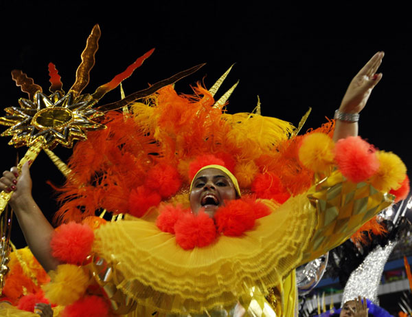 Carnival parade in Sao Paulo