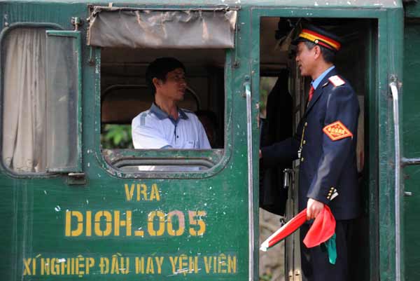 Lone station attendant with no trains