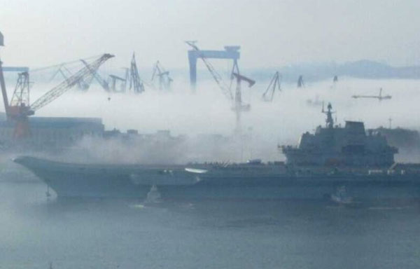 China's aircraft carrier completes sea trial