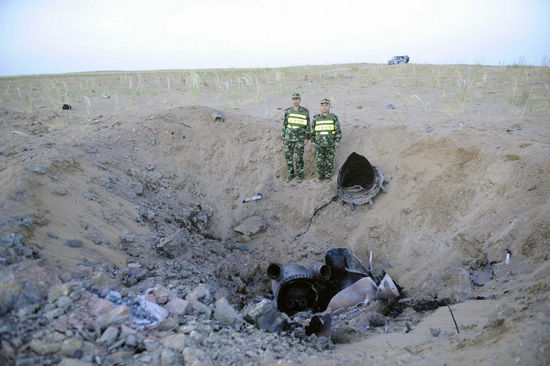 Wreckage of Shenzhou IX's escape tower found