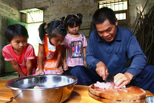 Teacher in remote village cares for 12 students