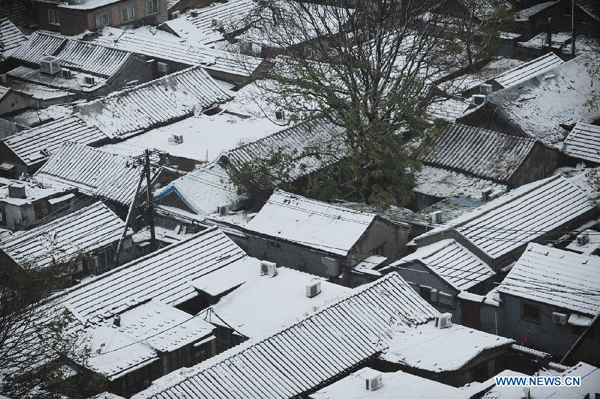 Cold wave brings heavy snow, sleet to Beijing