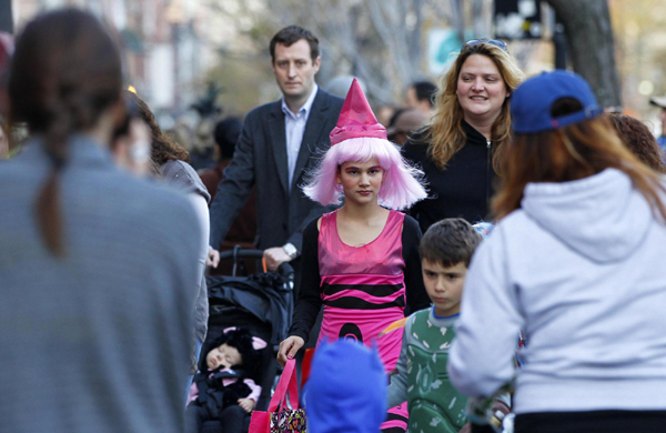 Halloween parade on after storm delay