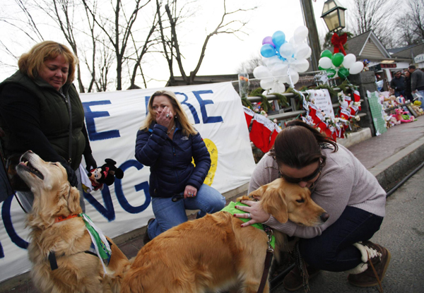 Comfort dogs help ease pain of Newtown