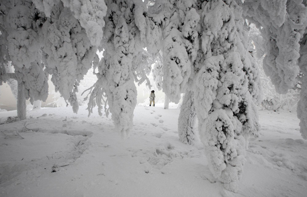 Abnormal cold grips Russia