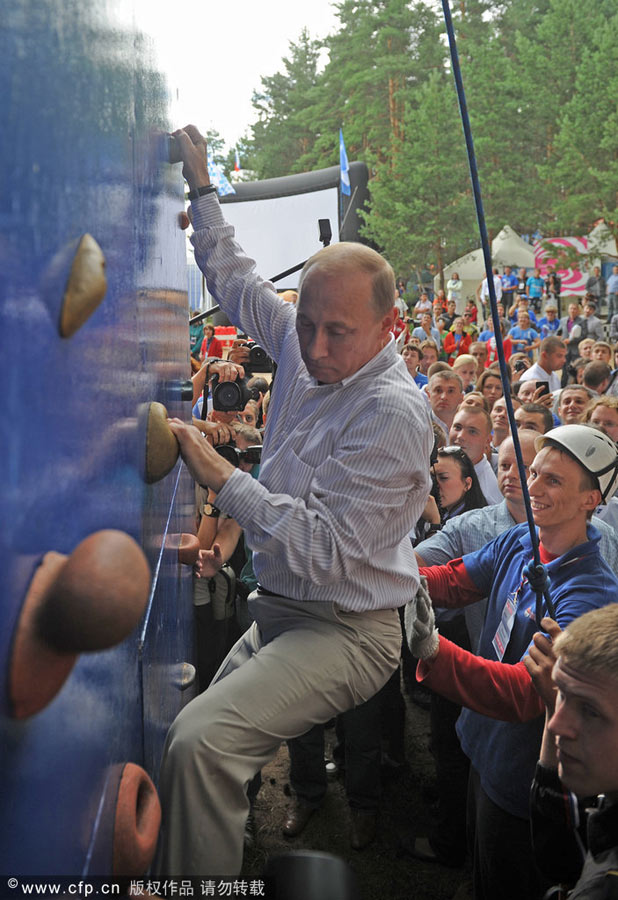 Photo special: Russia's man in action