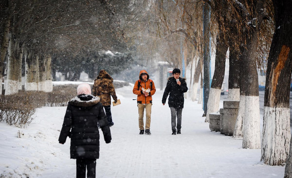 Snowfall hit North China