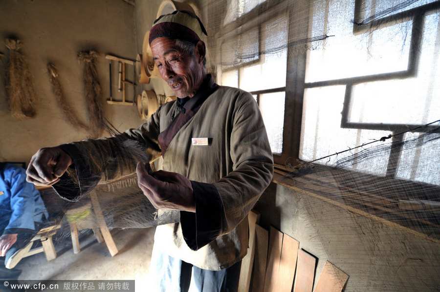 Making flour sifter now a craft of the past