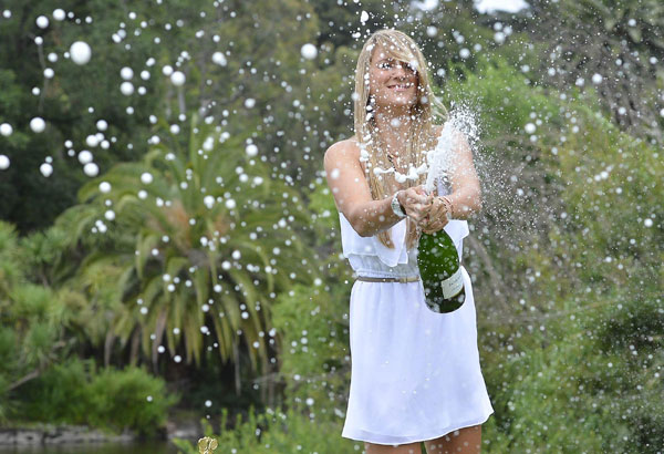 Azarenka's championship photocall