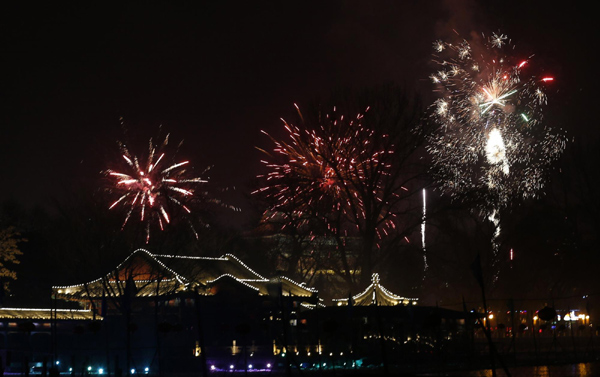 Fireworks mark start of Year of the Snake