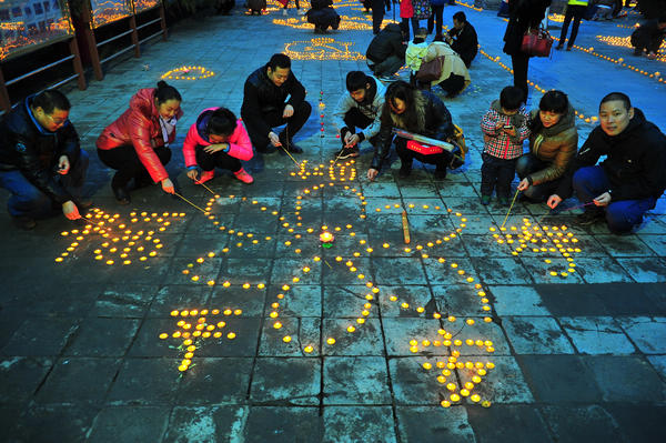 Candlelight prayer for peace