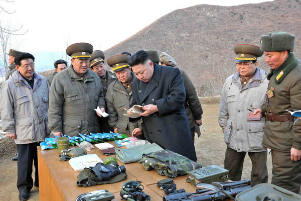 DPRK leader Kim inspects the Korean People's Army