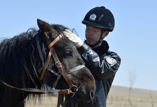 Young rangers patrol railway line