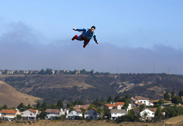 It's a bird, it's a Superman plane