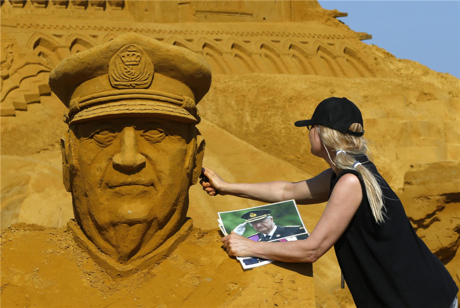 Sand Sculpture Festival in Belgium