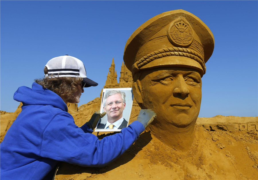 Sand Sculpture Festival in Belgium