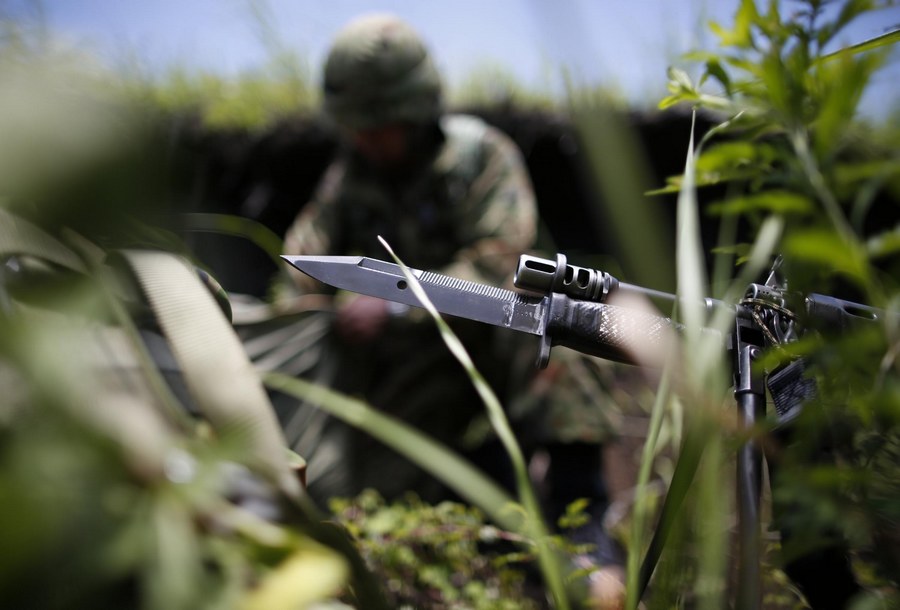 Japanese Ground SDF holds military drills in W Tokyo