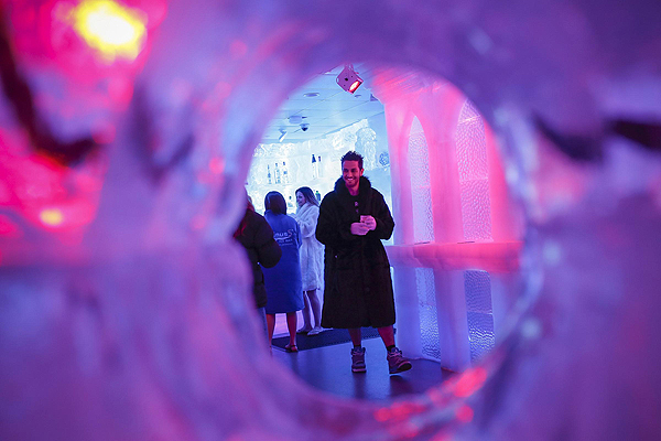 Cool down in an ice bar in NYC