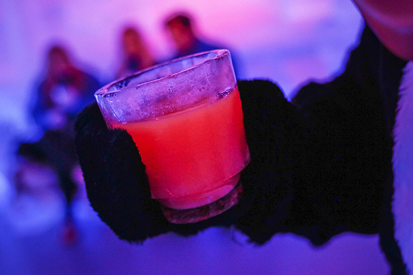 Cool down in an ice bar in NYC