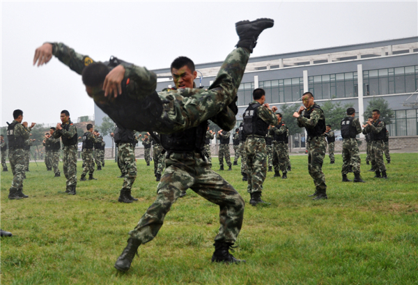 Military drill held in N China