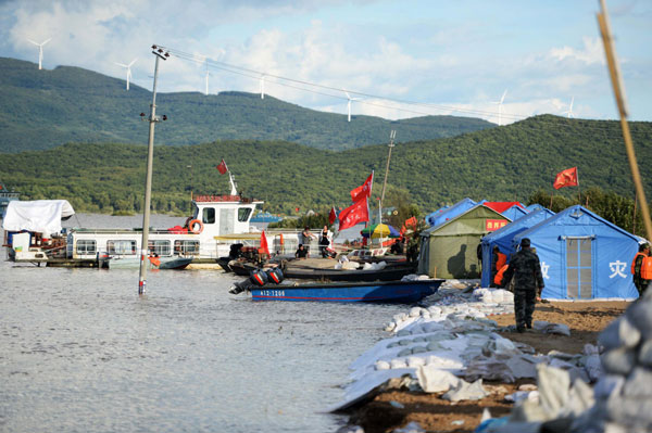 NE China river records highest water level