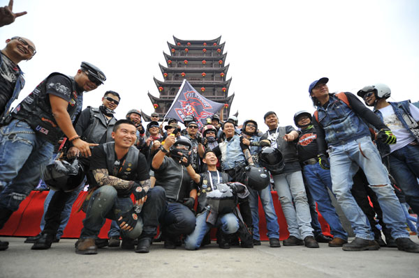 Roar and thrill of Harley music riders