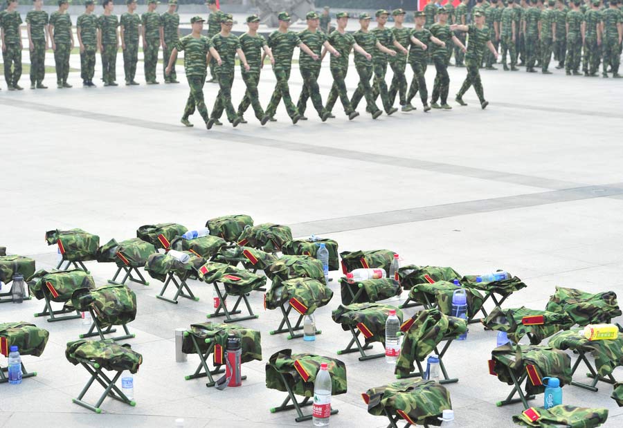 Students face new term and military training