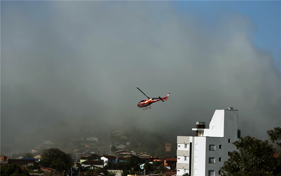 Massive fire erupts at Brazil fertilizer plant