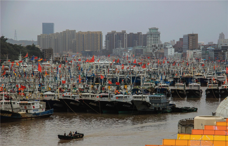 Typhoon Fitow pounds Zhejiang province