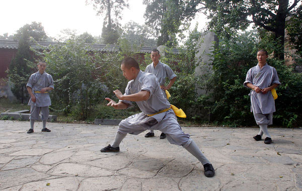 Rare look in Shaolin temple