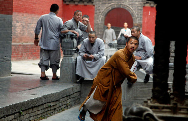 Rare look in Shaolin temple