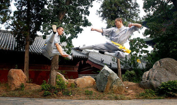 Rare look in Shaolin temple