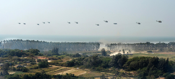 Military drill in East China