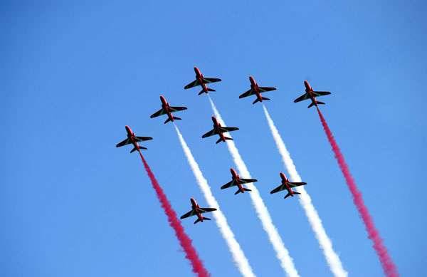 British Royal Air Force performs in Doha