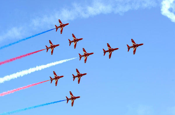 British Royal Air Force performs in Doha