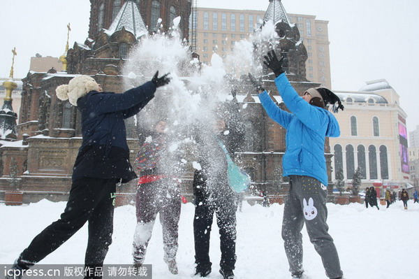 Blizzard batters traffic in NE China