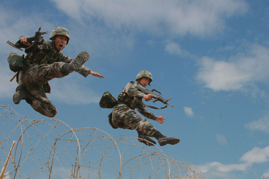 Training exercise of People's Liberation Army