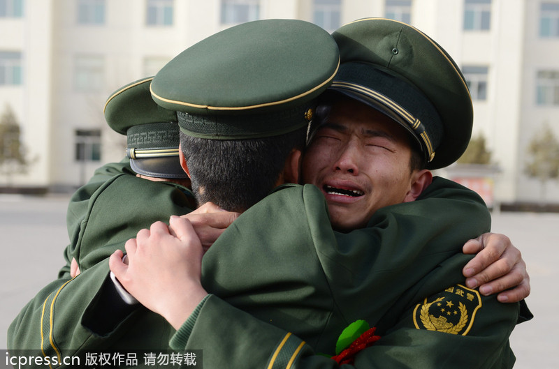 Tears show strength of military bonds