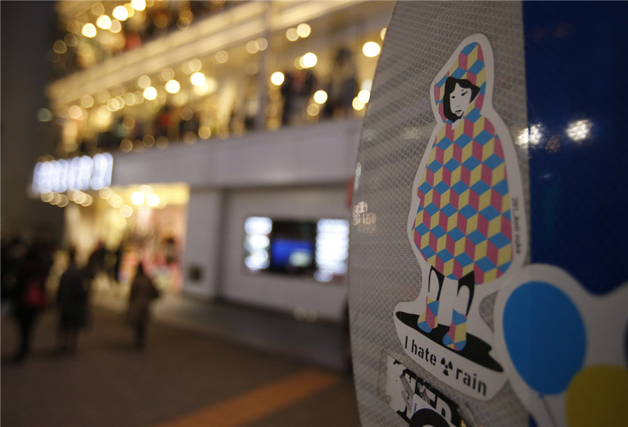 Sticker art in Tokyo