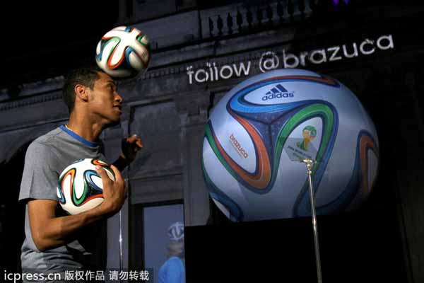 2014 World Cup ball unveiled, named 'Brazuca'