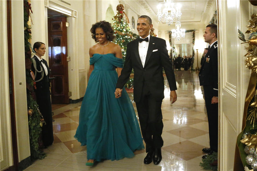 Michelle dazzles at star-studded Kennedy Center Honors