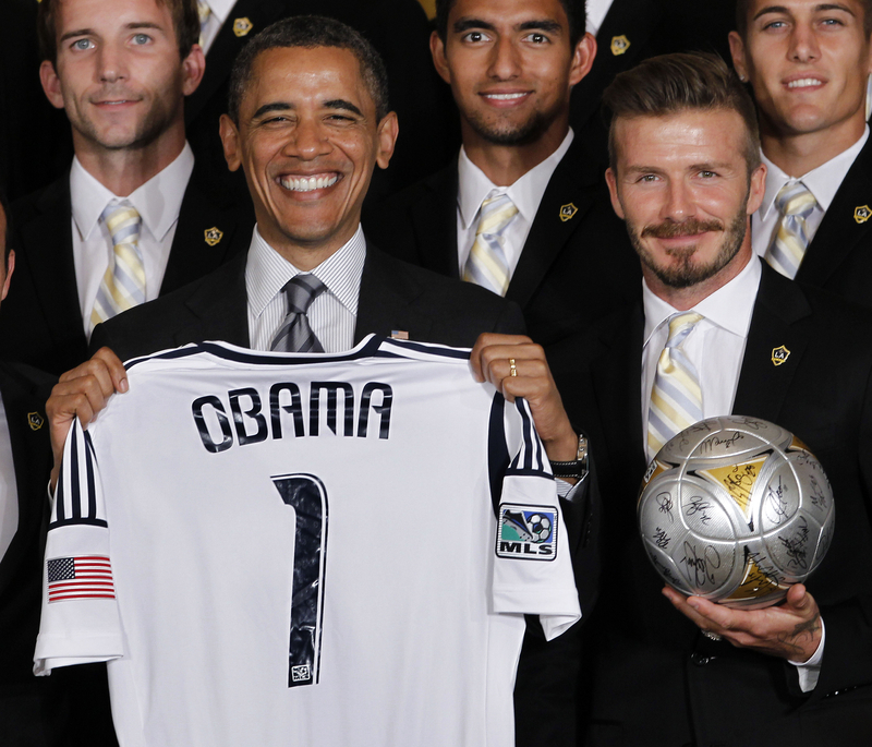 World leaders root for soccer